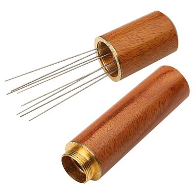HONMEET Espresso Machine Stirrer Coffee Powder Needle Espresso Distributor Tool Wood Handle Coffee Accessory