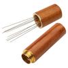 HONMEET Espresso Machine Stirrer Coffee Powder Needle Espresso Distributor Tool Wood Handle Coffee Accessory view 1