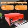 300 Pizza Oven,With Temperature Time Control Knoband Removable Tray,Stainless Steel Material,Up and down Heating,Suitable for Kitchens, Restaurants, Gatherings view 3