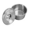 BIUDECO Stainless Steel Deep Bowl Seasoning Basin Bowl Lid Grease Splatter Guard view 1
