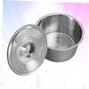 BIUDECO Stainless Steel Deep Bowl Seasoning Basin Bowl Lid Grease Splatter Guard view 4