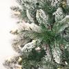 Vickerman 7.5' x 36" Flocked White Pine Artificial Slim Pre-lit Christmas Tree with 550 Dura-Lit Warm White LED Mini Lights view 2