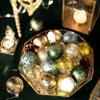 DecorbyHannah 20ct 60mm Green Gold Christmas Ornaments + 24ct Green Brown Mini Velvet Christmas Ornaments view 4