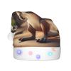 QASNLU Funny Cartoon Kangaroo Zoo (2) print Santa Hat Plush Light Up Funny Christmas Hat For skullcap Party Supplies Headwear view 2