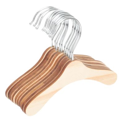 HOMOCONO 10pcs Wooden Dog Hangers Pet Hangers Dog Cat Clothes Daily Use for Home Travel