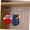 HOMOCONO 10pcs Wooden Dog Hangers Pet Hangers Dog Cat Clothes Daily Use for Home Travel view 4