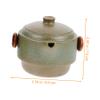 BIUDECO Portable Travel Kung Fu Tea Set Ceramic Teapot and Two Cups Heat Resistant Space-saving Design for Home and Travel Use view 2
