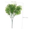 Cabilock 2pcs Simulated Green Leaves Bunches Realistic Artificial Greenery Decor for Home Office and Party Decoration Faux Tropical Plants for Bookshelves and Centerpieces view 2