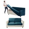 ZYXFYY Couch Cover Velvet, Stretch Sofa Covers for Separate Main Cover/Backrests and Seat Cushions Couch Cover, for Living Room Furniture Slipcovers (Peacock Blue,Large Main 5 Piece) view 1