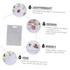 SHOWERORO Non Slip Cutting Board Imitation Marble Chopping Block Handle Chopping Board for Kitchen Marble Tray for Fruit Easy to Wash view 4