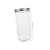 BRIGHTFUFU 2pcs Airtight Clear Glass Storage Canister with Lid Versatile Kitchen Container for Honey Spices and Grains Lightweight Decorative Design view 2