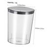 CAXUSD Creative Transparent Storage Bucket Lid Capacity Garbage Bin for Home Organization Container for Toys and Kitchen Use view 2