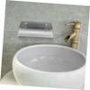 CAXUSD Bathroom Wall Shelf Phone Rack Metal Storage Shelf Wall Mount Phone Holder view 2