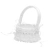 PRETYZOOM Elegant Lace Rose Flower Girl Basket for Weddings Charming Petal Holder for Ceremony Versatile Decorative Basket for Home Events for Flower Girls Garden Use Design for Lasting view 1