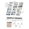 CAXUSD Small Double Recycling Bin Kitchen Waste Basket Dry Wet Separation Trash Can Pedal Bin Sturdy Plastic for Home Office Dormitory view 3