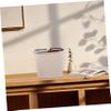 CAXUSD Small Double Recycling Bin Kitchen Waste Basket Dry Wet Separation Trash Can Pedal Bin Sturdy Plastic for Home Office Dormitory view 4