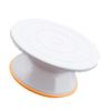 BIUDECO 1pc Plastic Rotating Cake Turntable Non-Slip Base for Decorating White Cake Stand Smooth Rotation for Easy Design for Baking Enthusiasts view 1