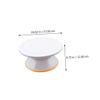 BIUDECO 1pc Plastic Rotating Cake Turntable Non-Slip Base for Decorating White Cake Stand Smooth Rotation for Easy Design for Baking Enthusiasts view 4