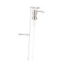 Baluue Stainless Steel Lotion Dispenser Pump Insert Thread Easy-Press Rustproof Pump for Bottle Neck for Soap and Lotion Replacement view 2