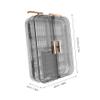 BESTYASH Wall Mount Jewelry Organizer Transparent Plastic Earring Holder Necklace Display Rack Space-saving Design for Earrings Bracelets and Rings Durable Pet Material for Home Use view 2