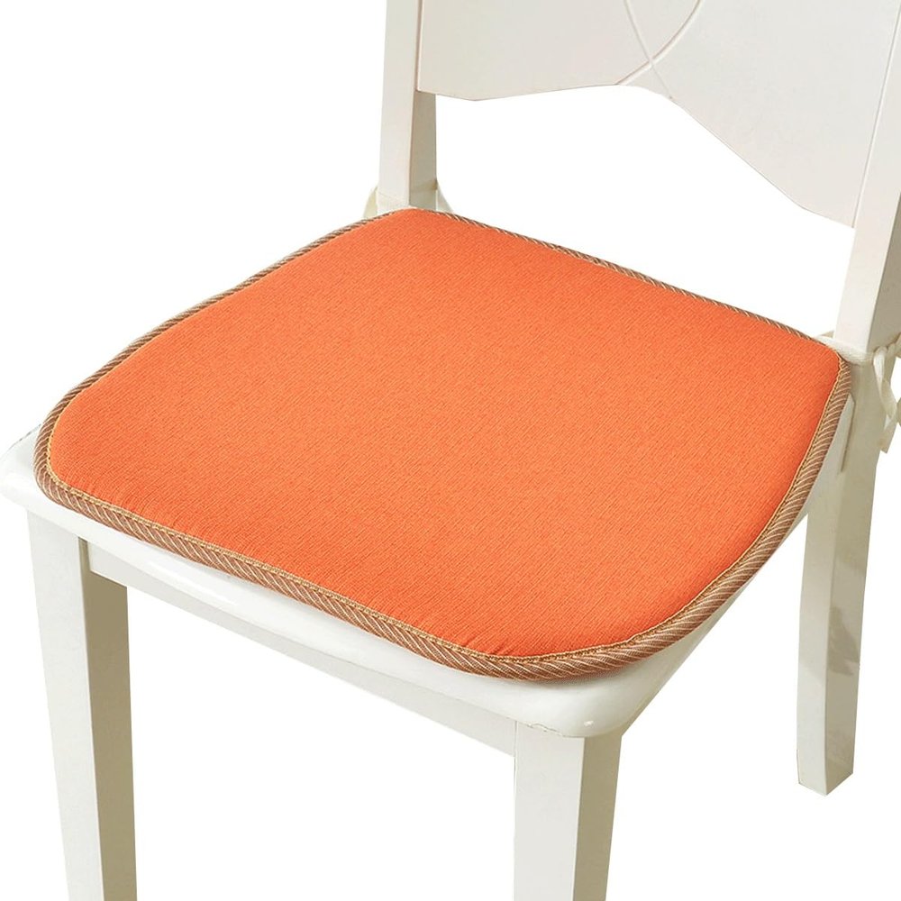 JACOJE Seat Pads for Dining Chairs, Comfortable Dining Chair Cushions, Kitchen Chair Cushions with Ties for Garden Living Room Garden Office Patio(W14,44X40cm(17x16in))