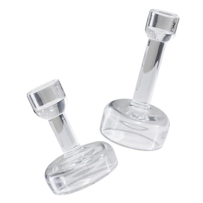 ORFOFE 2pcs Candle Holder Elegant Tealight Holders for Weddings and Dinner Parties Transparent Design for Home Decoration for Romantic Ambiance
