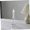 ORFOFE 2pcs Candle Holder Elegant Tealight Holders for Weddings and Dinner Parties Transparent Design for Home Decoration for Romantic Ambiance view 3