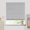 Blindzup Cordless Roman Shades for Windows, Pull Down Linen Roman Blinds with Waterproof and Room Darkening Fabric for Living Room Dining Room Bathroom,Privacy Blackout Grey, 18" W x 66" H view 1