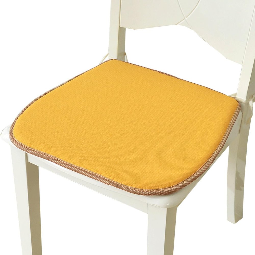 JACOJE Seat Pads for Dining Chairs, Comfortable Dining Chair Cushions, Kitchen Chair Cushions with Ties for Garden Living Room Garden Office Patio(W15,46x43cm(18x17in))
