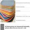 JACOJE Seat Pads for Dining Chairs, Comfortable Dining Chair Cushions, Kitchen Chair Cushions with Ties for Garden Living Room Garden Office Patio(W12,44X40cm(17x16in)) view 2
