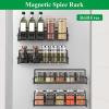 1/2/4 Pcs Spice Rack for Refrigerator, Magnet Kitchen Spice Organization for Spice Jars and Seasonings, 2024 New Kitchen Organizers and Storage, Anti-slip, Great Load Bearing S view 2