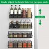 1/2/4 Pcs Spice Rack for Refrigerator, Magnet Kitchen Spice Organization for Spice Jars and Seasonings, 2024 New Kitchen Organizers and Storage, Anti-slip, Great Load Bearing S view 3