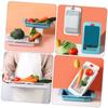 FUNOMOCYA Kitchen Vegetable Storage Basket Retractable Drain Basket Sink Drain Board Pp Material Practical view 3