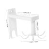 HOOTNEE 360degree Rotating Utensil Hanger Wall Mounted Kitchen Hook Organizer Hooks Easy Installation for Cooking Tools Storage Finish for Home Use view 2