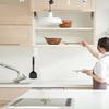 HOOTNEE 360degree Rotating Utensil Hanger Wall Mounted Kitchen Hook Organizer Hooks Easy Installation for Cooking Tools Storage Finish for Home Use view 4