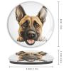 Belgian Malinois Glass Strong Magnetic Refrigerator Magnet Fridge Sticker,Puppy Doggy Whiteboard Magnets Fridge Magnets for Kitchen Office Whiteboard Classroom view 2