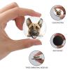 Belgian Malinois Glass Strong Magnetic Refrigerator Magnet Fridge Sticker,Puppy Doggy Whiteboard Magnets Fridge Magnets for Kitchen Office Whiteboard Classroom view 3