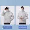FTVOGUE 12V Comfortable Cooling Fan Jacket Sunscreen 3 Speeds Air Conditioned Clothes for Leisure Outdoor Work Delivery School Hiking (XL) view 2