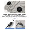FTVOGUE 12V Comfortable Cooling Fan Jacket Sunscreen 3 Speeds Air Conditioned Clothes for Leisure Outdoor Work Delivery School Hiking (XL) view 4