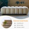Nordivo Entryway Bench with Cushioned Seat,24 in Bedroom Bench,Shoe Storage Bench,Modern Style,Large Oval Storage Bench,Shoe Bench with Cushion for Bedroom, Living Room, Entryway(L31.5(80cm)) view 3