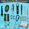 Survival Kit Advent Calendar 2024 Men Teen Boys, 24 Day Adult Countdown Calendar Survival Tool Gift for Teenager Boys Surprise Gifts for Outdoor Enthusiasts view 2