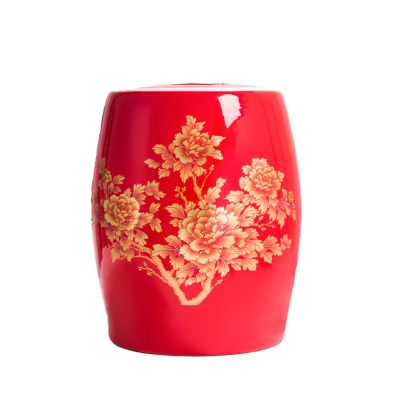 Classic Home Porcelain Food Storage Bottle With Lid - Kitchen Sealed Jar, Ceramic Rice Container, Cylinder for Flour and Food