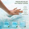 3 Inch Mattress Topper Twin Size, Gel Memory Foam Mattress Pad, CertiPUR-US Certified, Ventilated Bed Topper for Pressure Relief Back Pain, Blue view 2