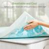 3 Inch Mattress Topper Twin Size, Gel Memory Foam Mattress Pad, CertiPUR-US Certified, Ventilated Bed Topper for Pressure Relief Back Pain, Blue view 3