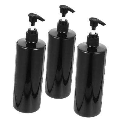 Baluue 3pcs Refillable Travel Toiletry Bottles Hand Soap Dispenser Pump Shampoo Bottle Lotion