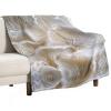 70 * 80 Inch Large Adult Soft Double Blankets White Oyster Mushrooms Printed Fluffy Warm Bed Blanket Comfy Flannel Blanket Warm Plush Throw Blankets for Couch Sofa Bed view 1