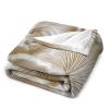 70 * 80 Inch Large Adult Soft Double Blankets White Oyster Mushrooms Printed Fluffy Warm Bed Blanket Comfy Flannel Blanket Warm Plush Throw Blankets for Couch Sofa Bed view 3