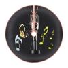 Microphone with Music Notes Festive Christmas Tree Skirt-Tree Cover Holiday Home Decor Winter-Themed Party Accessory view 1