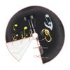 Microphone with Music Notes Festive Christmas Tree Skirt-Tree Cover Holiday Home Decor Winter-Themed Party Accessory view 3