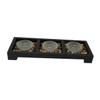 Levemolo Glass Tea Light Candle Holders with Tray Modern Frosted Candle Cups for Home Decor for Weddings Parties and Romantic Settings view 1